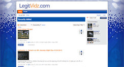 Desktop Screenshot of legitvidz.com